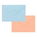 ミドリ 封筒 しあわせをはこぶ手紙 ラッキーモチーフシール入 2色×3枚