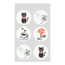 ミドリ 封筒 しあわせをはこぶ手紙 ラッキーモチーフシール入 2色×3枚