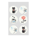 ミドリ 封筒 しあわせをはこぶ手紙 ラッキーモチーフシール入 2色×3枚