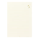 ミドリ 便箋 しあわせをはこぶ手紙 ラッキーモチーフ柄入 4柄×6枚