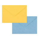 ミドリ 封筒 しあわせをはこぶ手紙 ラッキーモチーフシール入 2色×3枚