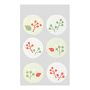 ミドリ 封筒 しあわせをはこぶ手紙 木の実柄 2色×3枚