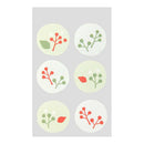 ミドリ 封筒 しあわせをはこぶ手紙 木の実柄 2色×3枚