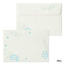 ミドリ 封筒 活版 散らし花柄 6枚入