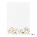 ミドリ 便箋＜A5＞ 大切な日に贈る 花柄 1冊18枚入