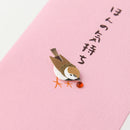 ミドリ ぽち袋 ほんの気持ち すずめ柄 3枚入