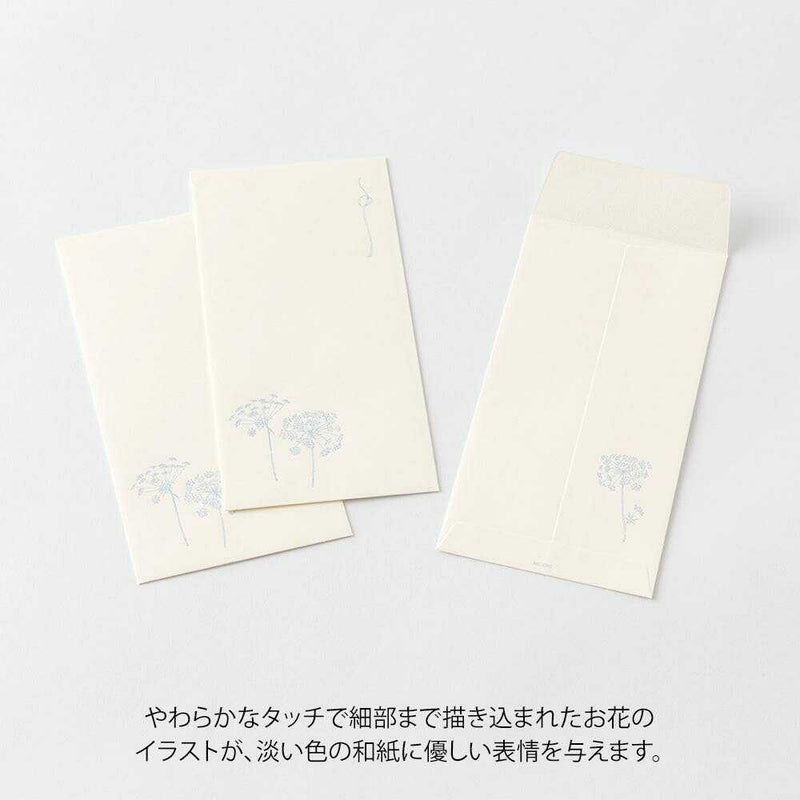 ミドリ 金封 のし袋 花色和紙 白 3枚入（添え紙付）