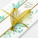 ミドリ 金封 結婚祝 透かし グリーンブーケ柄 1枚入（中袋付）