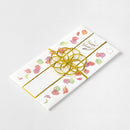 ミドリ 金封 結婚祝 透かし 花びら柄 1枚入（中袋付）