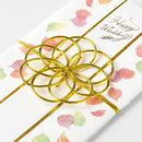ミドリ 金封 結婚祝 透かし 花びら柄 1枚入（中袋付）