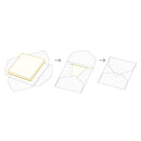 ミドリ 色紙包み 透明 1枚