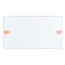 ミドリ カラー色紙 二つ折り リボン付ハート柄 1枚