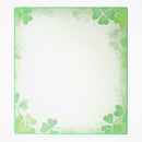 ミドリ カラー色紙 ラメ入りクローバー柄 1枚