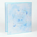 ミドリ カラー色紙 二つ折り 青い鳥柄 1枚