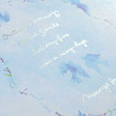 ミドリ カラー色紙 二つ折り 青い鳥柄 1枚