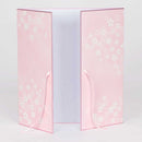 ミドリ カラー色紙 両開き リボン付桜柄 1枚