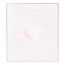 ミドリ カラー色紙 寄せ書きシール付 ハート柄 1枚