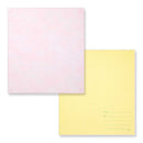 ミドリ カラー色紙 寄せ書きシール付 花柄 1枚