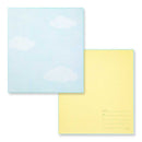 ミドリ カラー色紙 寄せ書きシール付 気球柄 1枚