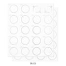 ミドリ カラー色紙 寄せ書きシール付 半透明 二つ折り 花柄 黄色 1枚