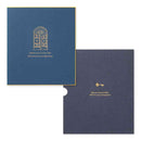 ミドリ カラー色紙 シール・スリーブケース付 扉 紺 1個