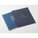 ミドリ カラー色紙 シール・スリーブケース付 扉 紺 1個