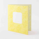 ミドリ カラー色紙 二つ折り シール・封筒付 半透明 黄色 1個