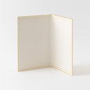 ミドリ カラー色紙＜A4＞ シール付 二つ折り 本型 水色 1個