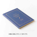 ミドリ カラー色紙＜A4＞ シール付 二つ折り 本型 紺 1個