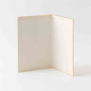 ミドリ カラー色紙＜A4＞ シール付 二つ折り 本型 紺 1個