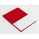 ミドリ HF 電話帳＜A5＞ 大人の電話帳 赤 1冊