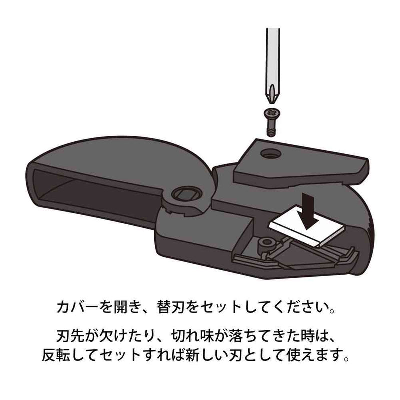ミドリ ダンボールカッター 替刃 1個