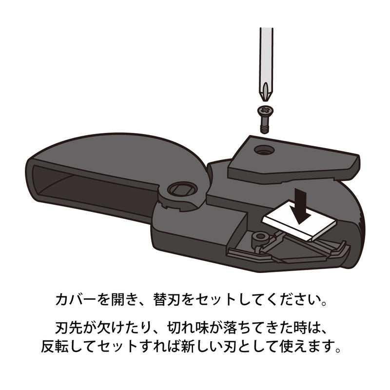 ミドリ ダンボールカッター替刃 1個