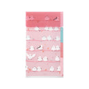 ミドリ 3ポケットクリアホルダー＜A5スリム＞ フラップ付 シマエナガ柄 1個