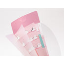 ミドリ 3ポケットクリアホルダー＜A5スリム＞ フラップ付 シマエナガ柄 1個