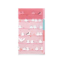 ミドリ 3ポケットクリアホルダー＜A5スリム＞ フラップ付 シマエナガ柄 1個