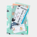 ミドリ 3ポケットクリアホルダー＜A5＞ ネコ柄A 1個