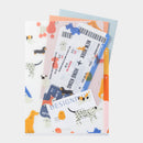 ミドリ 3ポケットクリアホルダー＜A5＞ イヌ柄 1個