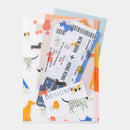 ミドリ 3ポケットクリアホルダー＜A5＞ イヌ柄 1個