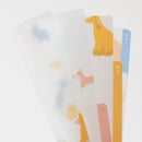 ミドリ 3ポケットクリアホルダー＜A5＞ イヌ柄 1個