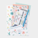 ミドリ 3ポケットクリアホルダー＜A5＞ 花柄B 1個