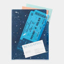 ミドリ 3ポケットクリアホルダー＜A5＞ 星空柄 1個