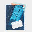 ミドリ 3ポケットクリアホルダー＜A5＞ 星空柄 1個