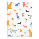 ミドリ 3ポケットクリアホルダー＜A4＞ イヌ柄 1個