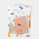 ミドリ 3ポケットクリアホルダー＜A4＞ イヌ柄 1個