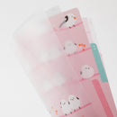 ミドリ 3ポケットクリアホルダー＜A4＞ シマエナガ柄 1個