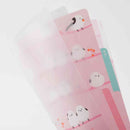 ミドリ 3ポケットクリアホルダー＜A4＞ シマエナガ柄 1個