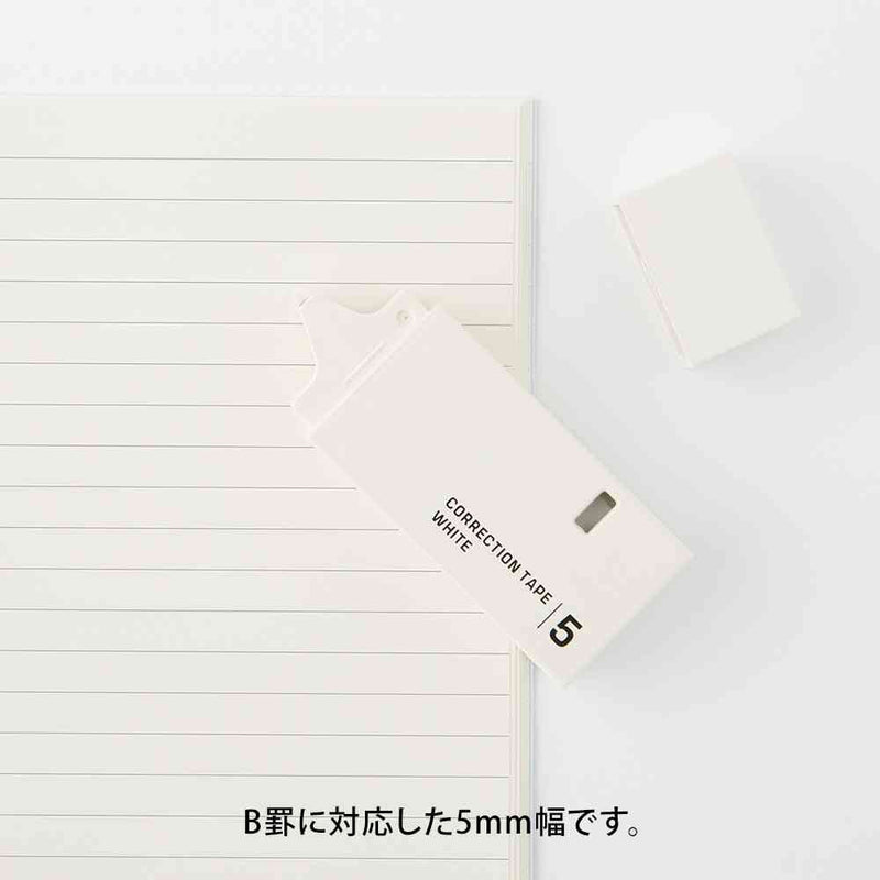ミドリ 紙製修正テープ＜5mm＞ 白 1個
