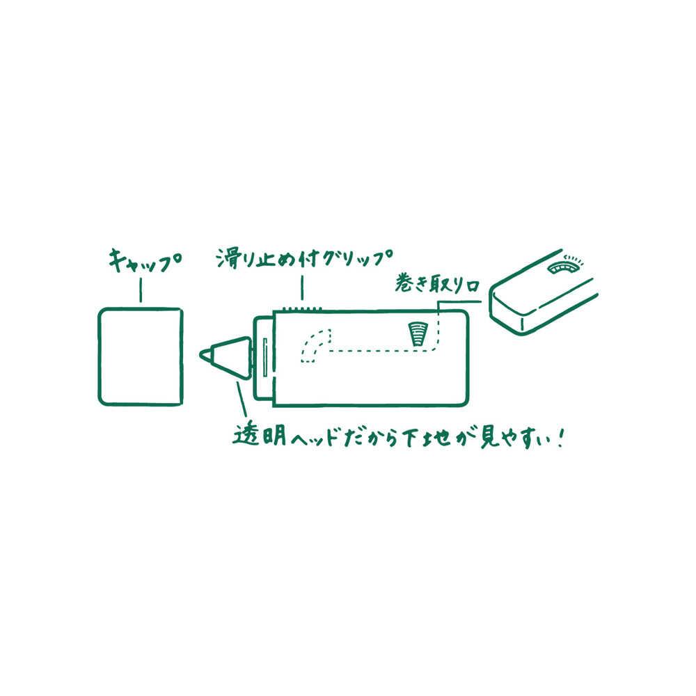 ミドリ XS 修正テープ 紺A 1個