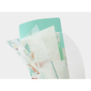 ミドリ 3ポケットクリアホルダー＜A5スリム＞ フラップ付 北欧動物柄 1個